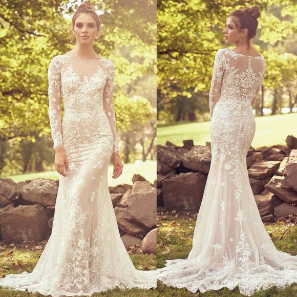 lillian west long sleeve wedding dress